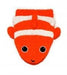 BIO Waschlappen klein Clownfisch klein (BIO) - pilzessono.shop - zauberhafte Kinderdinge