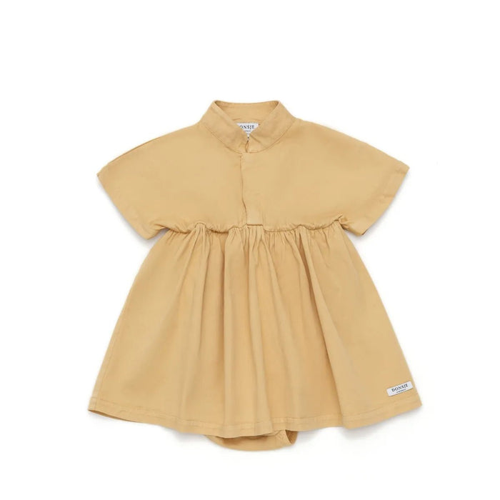Bizau Kleid in Hay gelb - pilzessono.shop - zauberhafte Kinderdinge