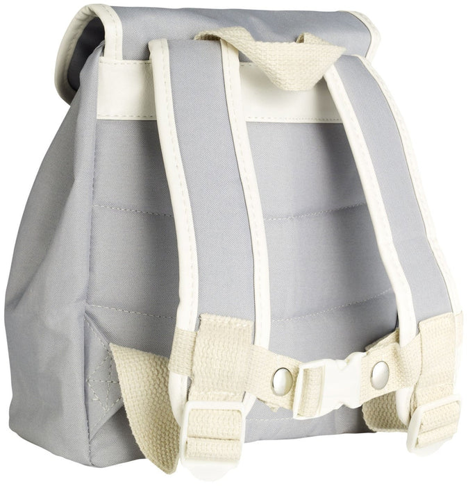 Blafre Kinderrucksack grau im Retro Design - pilzessono.shop - zauberhafte Kinderdinge