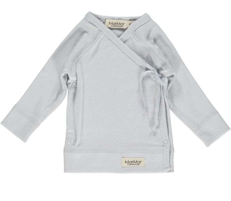Bluse Tut Wrap LS, sanftes blau von MarMar - pilzessono.shop - zauberhafte Kinderdinge