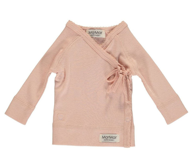 Bluse Tut Wrap LS, sanftes rosa von MarMar - pilzessono.shop - zauberhafte Kinderdinge