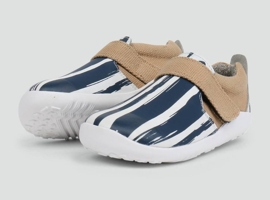 Bobux Aktiv Paint Navy + White - pilzessono.shop - zauberhafte Kinderdinge