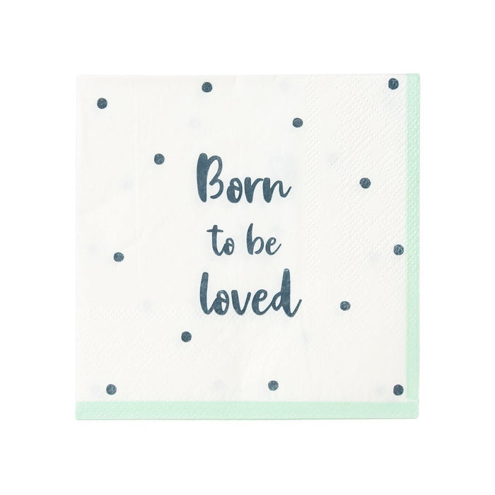 Born to be loved Servietten ♥ von Talking Tables - pilzessono.shop - zauberhafte Kinderdinge