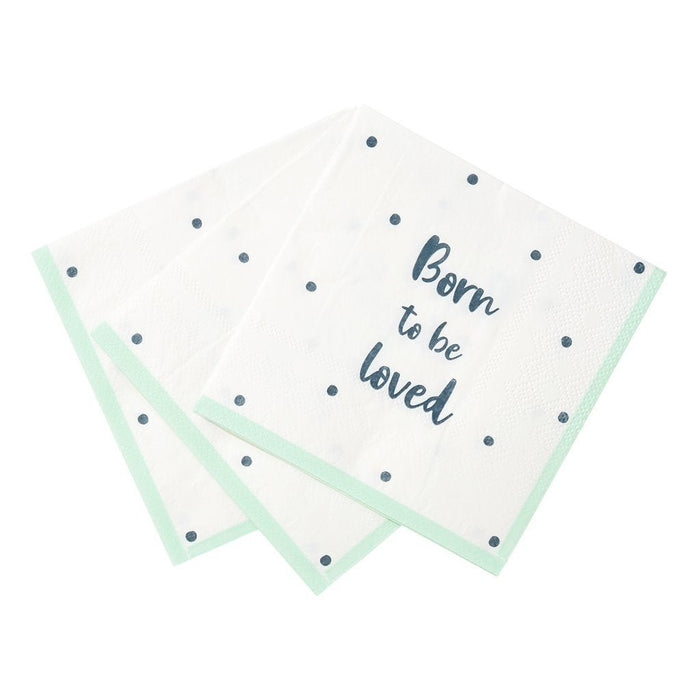Born to be loved Servietten ♥ von Talking Tables - pilzessono.shop - zauberhafte Kinderdinge