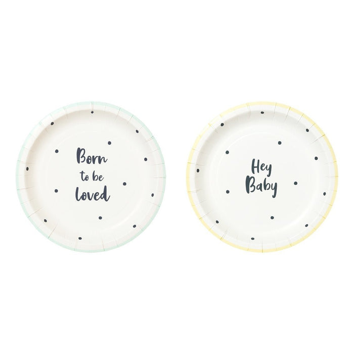 Born to be loved Teller ♥ von Talking Tables - pilzessono.shop - zauberhafte Kinderdinge