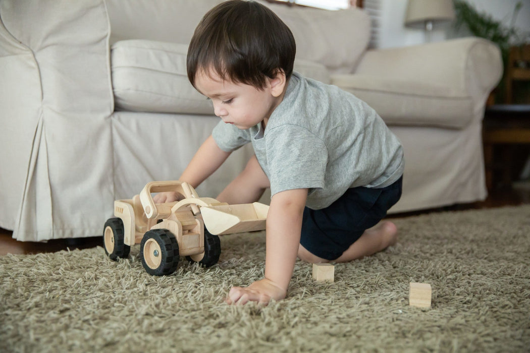 ⋙Bulldozer von PlanToys ★ - pilzessono.shop - zauberhafte Kinderdinge