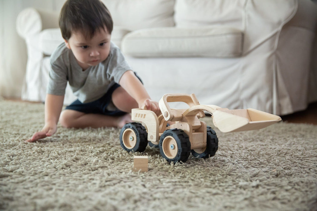 ⋙Bulldozer von PlanToys ★ - pilzessono.shop - zauberhafte Kinderdinge