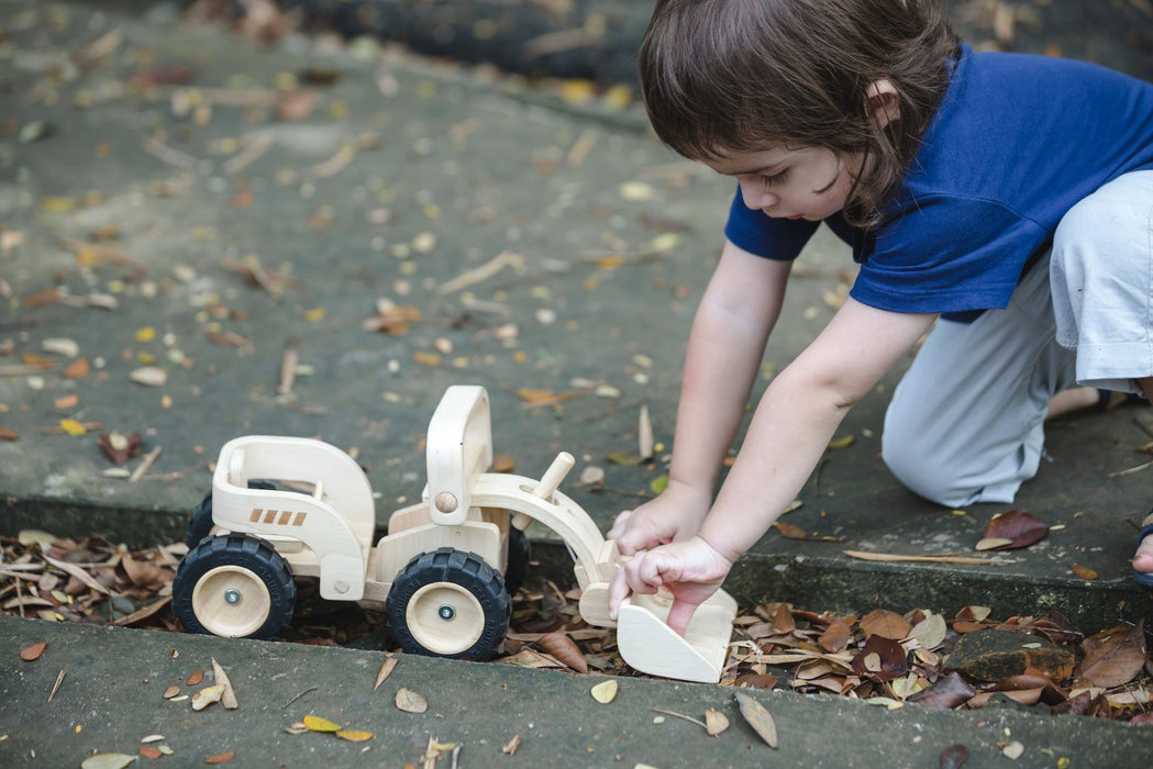 ⋙Bulldozer von PlanToys ★ - pilzessono.shop - zauberhafte Kinderdinge