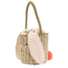 Bunny Woven Straw Bag Gingham von Meri Meri - pilzessono.shop