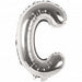 C Folienballon silber Buchstabe - pilzessono.shop - zauberhafte Kinderdinge