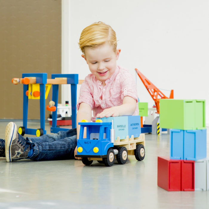 Container Truck - pilzessono.shop - zauberhafte Kinderdinge