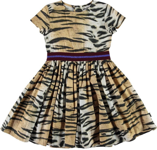 cooles Kleid "Candy" in wild Tiger woven von MOLO ♥ - pilzessono.shop - zauberhafte Kinderdinge