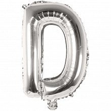 D Folienballon silber Buchstabe - pilzessono.shop - zauberhafte Kinderdinge
