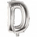 D Folienballon silber Buchstabe - pilzessono.shop - zauberhafte Kinderdinge