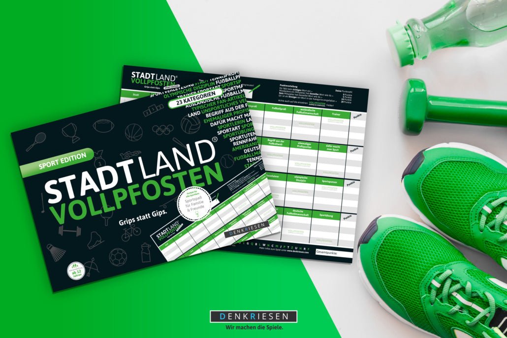 Denkriesen Stadt Land Vollpfosten SPORT EDITION - pilzessono.shop