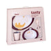 Dinner set powder/gold von Done by deer bei Pilzessin - pilzessono.shop - zauberhafte Kinderdinge