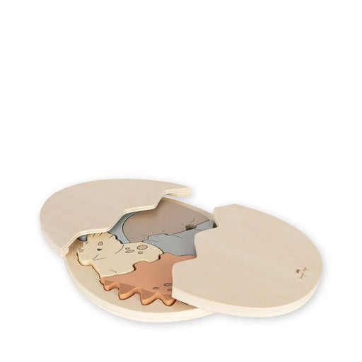 ♡ Dinosaurier-Holzei-Puzzle - Multi von Konges Slojd - pilzessono.shop - zauberhafte Kinderdinge