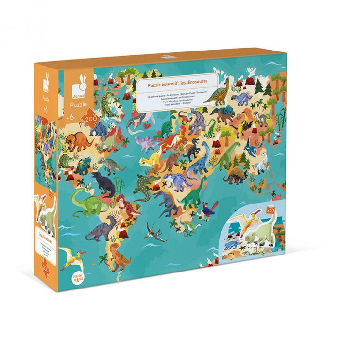 Dinosaurier Puzzle 200 Teile - pilzessono.shop - zauberhafte Kinderdinge