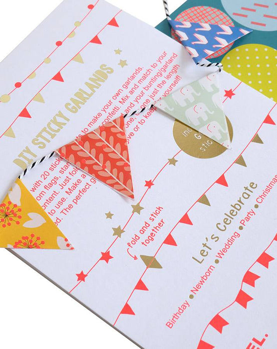 DIY Girlande bunt von Engel - pilzessono.shop - zauberhafte Kinderdinge