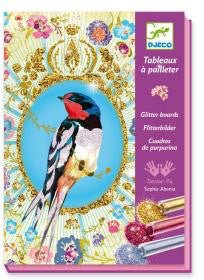 Djeco Flitterbilder Glitzervögel - pilzessono.shop - zauberhafte Kinderdinge