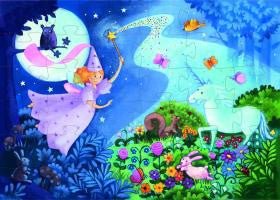 Djeco Puzzle Die Fee und das Einhorn bei Pilzessin - pilzessono.shop - zauberhafte Kinderdinge