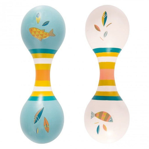 Doppel-Maracas von Moulin Roty - pilzessono.shop - zauberhafte Kinderdinge