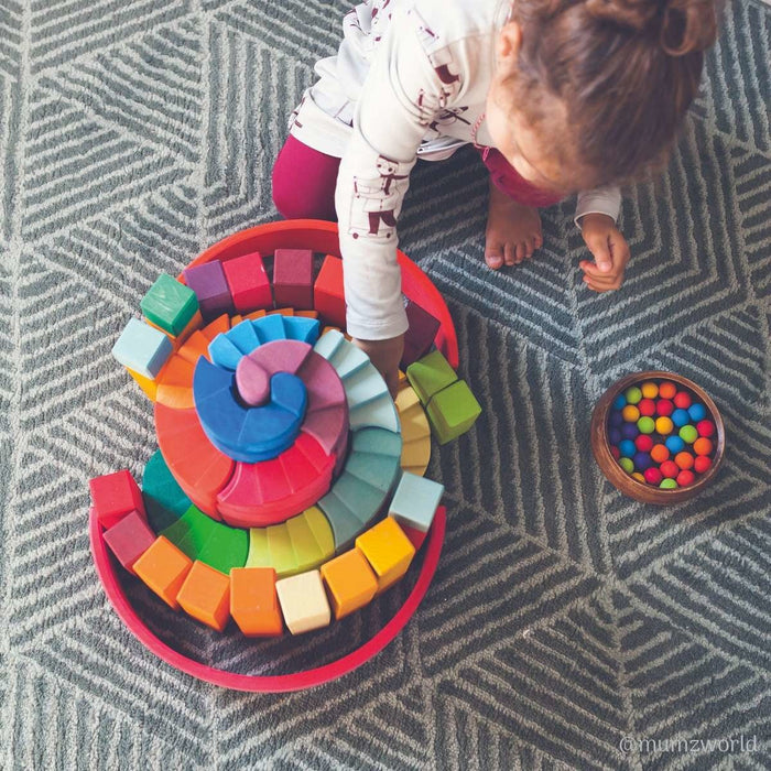 Doppelläufige Stufenspirale ♥ - pilzessono.shop - zauberhafte Kinderdinge