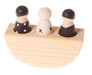 Drei Freunde im Boot monochrom - pilzessono.shop
