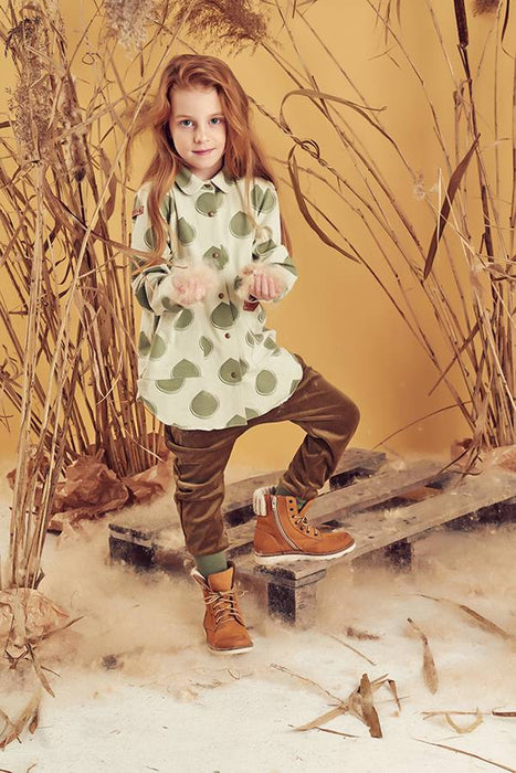 Drops on Beige blouse von Zezuzulla - pilzessono.shop - zauberhafte Kinderdinge