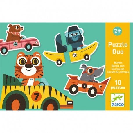 Duo Puzzle - Autorennen von Djeco - pilzessono.shop