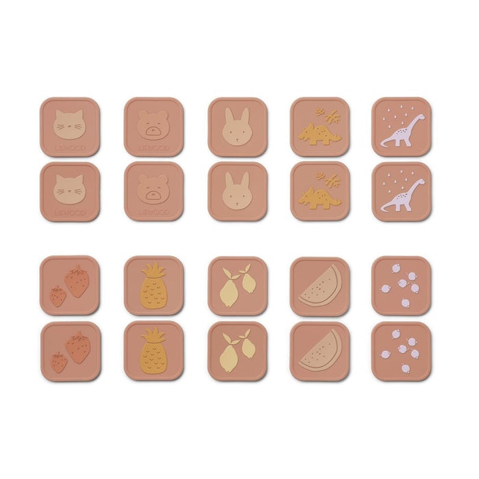Easton Memory | Erinnerungsspiel | dunkles rosa von Liewood ♥ - pilzessono.shop - zauberhafte Kinderdinge