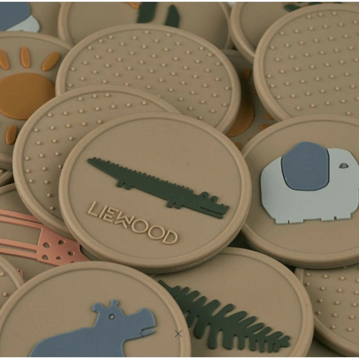 Easton Memory | Erinnerungsspiel | safari Oat multi mix von Liewood - pilzessono.shop - zauberhafte Kinderdinge