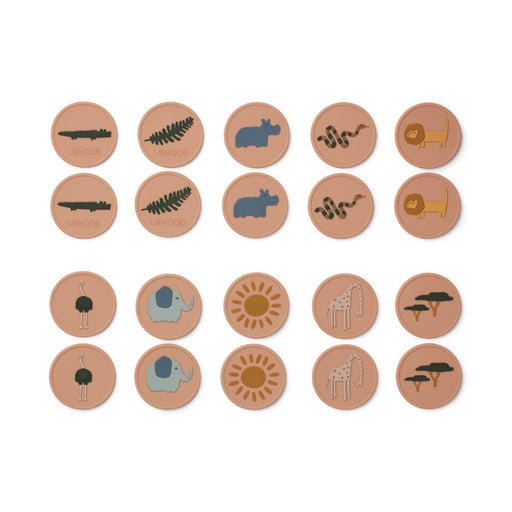 Easton Memory | Erinnerungsspiel | Safari Pale Tuscany multi mix von Liewood ♥ - pilzessono.shop - zauberhafte Kinderdinge