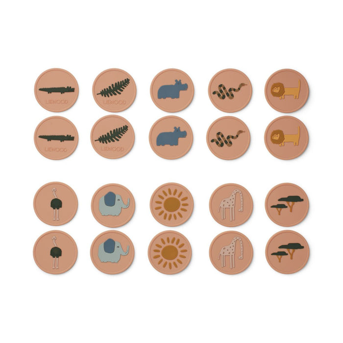Easton Memory | Erinnerungsspiel | Safari Pale Tuscany multi mix von Liewood ♥ - pilzessono.shop - zauberhafte Kinderdinge