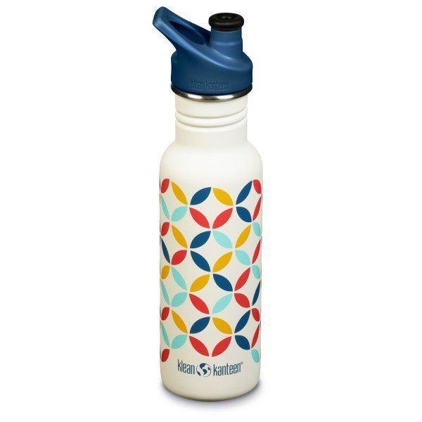 Edelstahl Trinkflasche 532ml Retro Dot von Klean Kanteen ♡ - pilzessono.shop - zauberhafte Kinderdinge
