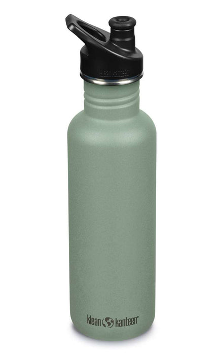 Edelstahl Trinkflasche Classic 800ml mit Sport Cap von Klean Kanteen - pilzessono.shop