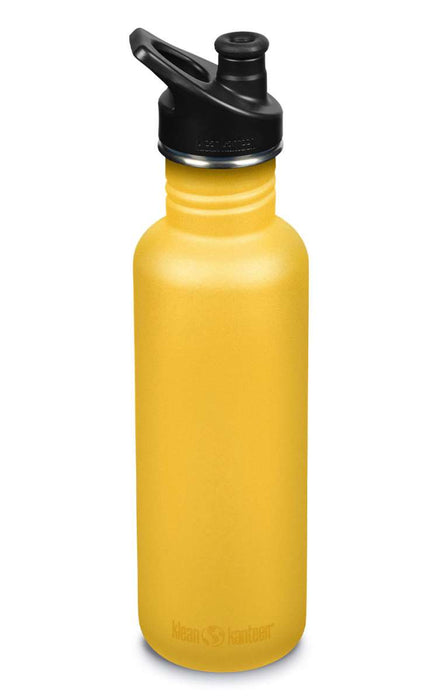 Edelstahl Trinkflasche Classic 800ml mit Sport Cap von Klean Kanteen - pilzessono.shop