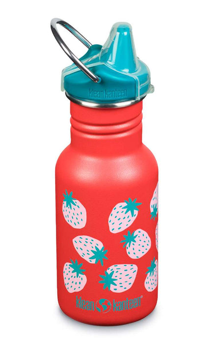 Edelstahl Trinkflasche Kid Classic 355ml Sippy Cap von Klean Kanteen - pilzessono.shop