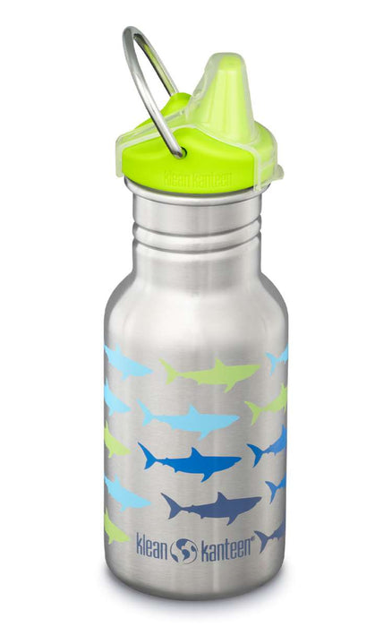 Edelstahl Trinkflasche Kid Classic 355ml Sippy Cap von Klean Kanteen - pilzessono.shop