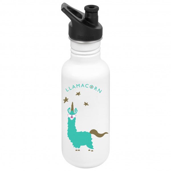 Edelstahl Trinkflasche "Llamacorn" von Klean Kanteen ♥ - pilzessono.shop