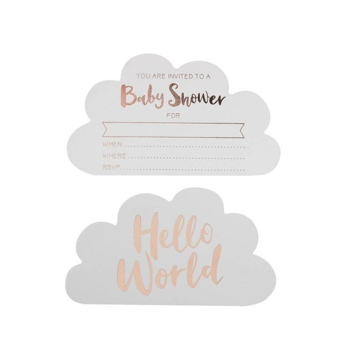 Einladungen fuer die Baby-Shower - pilzessono.shop - zauberhafte Kinderdinge