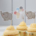 Elefant Cupcake Aufsätze von Ginger Ray - pilzessono.shop - zauberhafte Kinderdinge