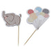 Elefant Cupcake Aufsätze von Ginger Ray - pilzessono.shop - zauberhafte Kinderdinge