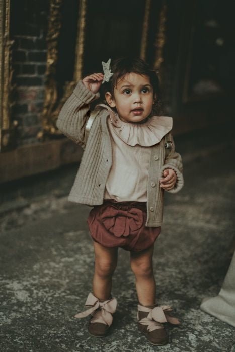 ⋙ entzückende Bloomer LUNTA in Dusty Bordeaux von Donsje ♡ - pilzessono.shop - zauberhafte Kinderdinge