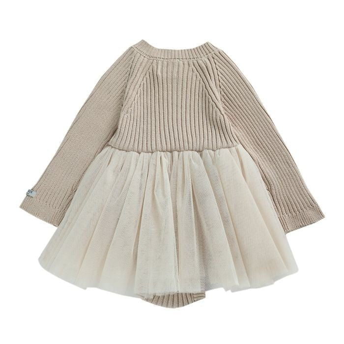 entzückendes Kleid JUNA in beige von Donsje ♡ - pilzessono.shop - zauberhafte Kinderdinge