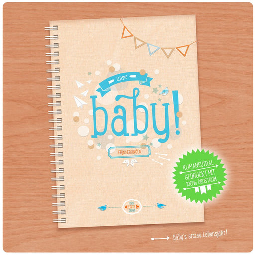 Erinnerungsbuch "Unser Baby" - pilzessono.shop - zauberhafte Kinderdinge