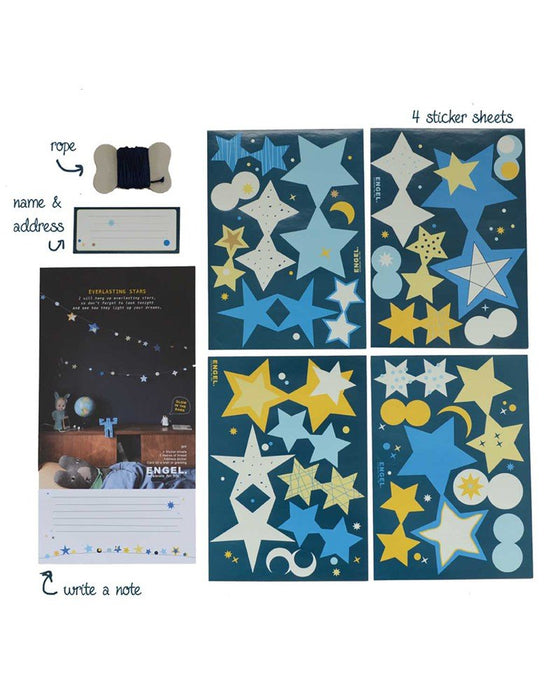 Everlasting Star Garland GLOW IN THE DARK - pilzessono.shop - zauberhafte Kinderdinge