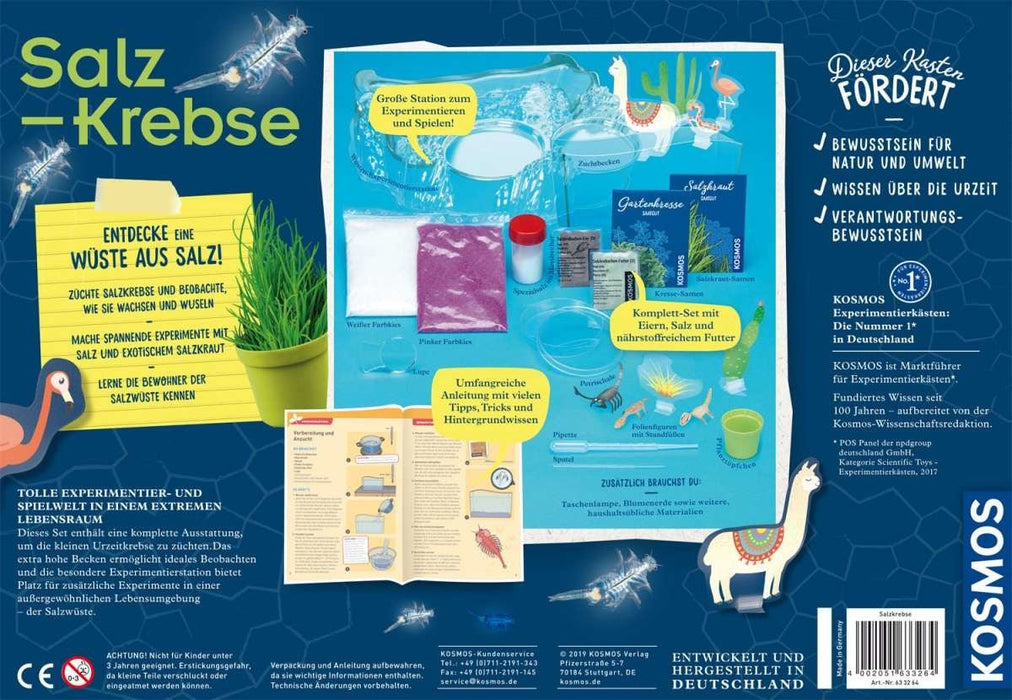 ⋙ Experimentierkasten - Salzkrebse - Überlebenskünstler in der Wüste von Kosmos ♥ - pilzessono.shop - zauberhafte Kinderdinge