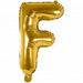 F Folienballon gold Buchstabe - pilzessono.shop - zauberhafte Kinderdinge
