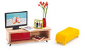 Fernsehraum von Djeco für Puppenhaus - pilzessono.shop - zauberhafte Kinderdinge